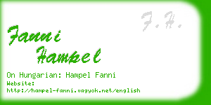 fanni hampel business card